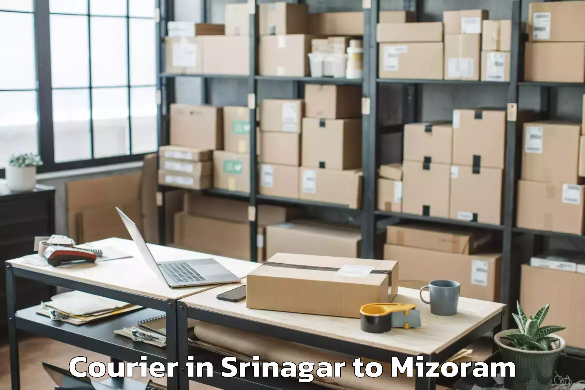 Get Srinagar to Mizoram Courier